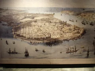 19世纪对古巴哈瓦那的描绘