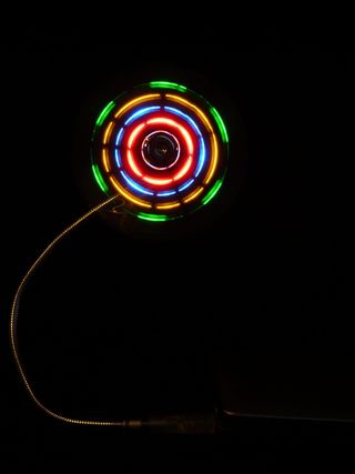 空气，冷却，旋转，霓虹灯，风扇，空气，冷却，led，farbenspiel