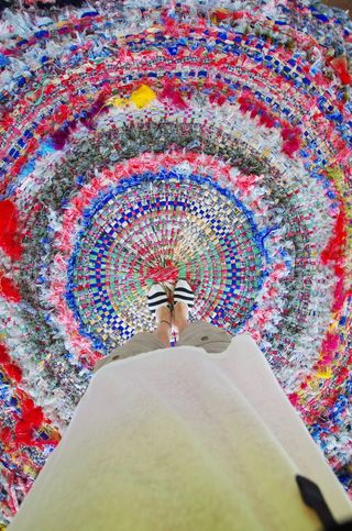 地毯，哑光，脚，装饰，彩色，手工制作，多色，一人