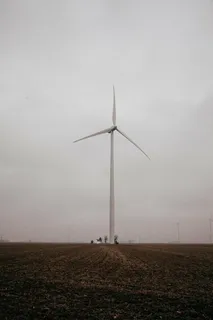 清洁能源，黎明，黄昏，电力，雾，草，雾，天空