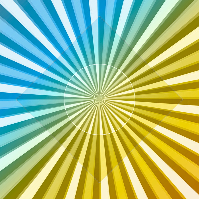 蓝色，黄色，插图，抽象艺术，艺术，辐射，现代艺术，现代