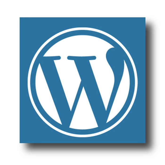 蓝色、白色、盒子、表面、wordpress、博客、社交媒体、互联网