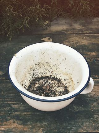 碗，珐琅，便盆，村庄，旧，碗，乡村别墅，厨房用具