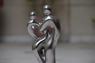 展品，缠结，微型，金属，聚焦前景，特写，无人，银色