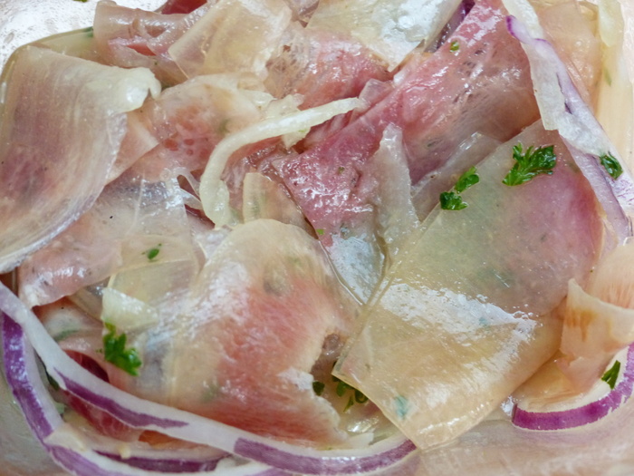 肉，沙拉，嘴巴，ochsenmaulsalat，肉沙拉，嘴巴肉，牛肉，醋