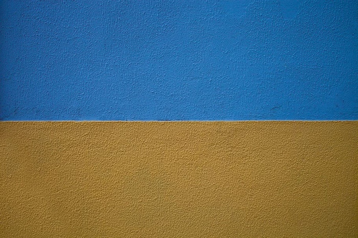 墙，油漆，油漆，黄色，蓝色，彩色，彩色，背景