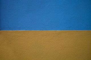 墙，油漆，油漆，黄色，蓝色，彩色，彩色，背景
