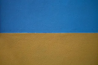 墙，油漆，油漆，黄色，蓝色，彩色，彩色，背景