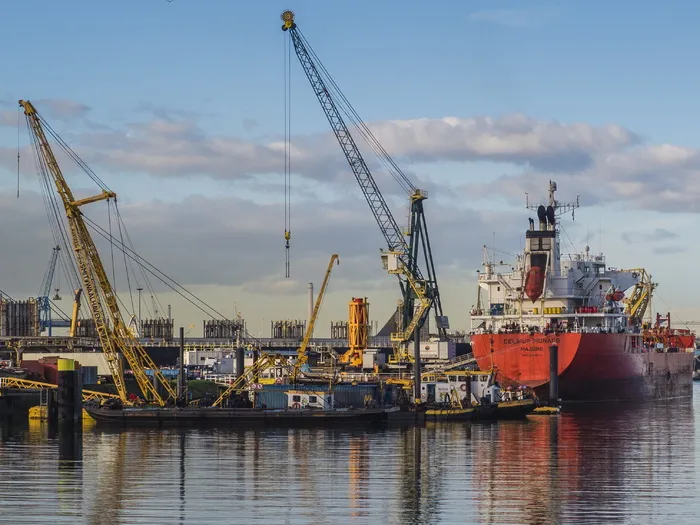 waalhaven rotterdam，rotterdam，鹿特丹港，水，运输，机械，起重机-施工机械，船舶