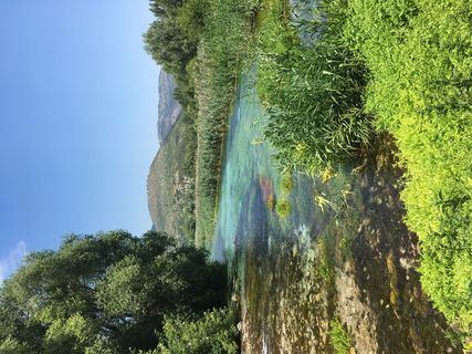 意大利，波波里，区域自然保护区“佩斯卡拉之源”，阿布鲁佐，自然，自然之泉，湖泊，平静