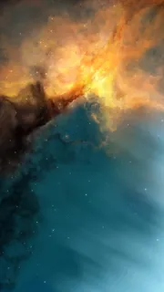 蓝色、黄色、烟雾、数字、壁纸、天空、宇宙、自然