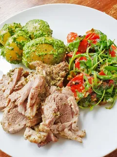 羊羔肉、复活节、正餐、美味、美味、健康、健身、锻炼 羊羔肉、复活节、正餐、美味、美味、健康、健身、锻炼