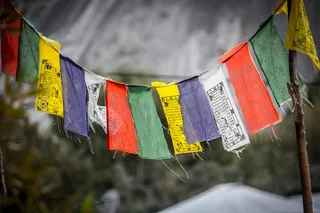 选择性，聚焦摄影，横幅，摄影，拉达克，印度，文化，旗帜