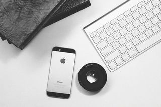 特写、照片、空间、灰色、iphone 5、5s、iphone、智能手机