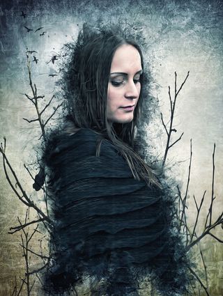哥特, 幻想, 黑暗, 女人, 女性, 美, 模型, 肖像