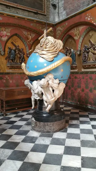 根特，雕像，根特，圣巴沃，大教堂，地球，天使，相信