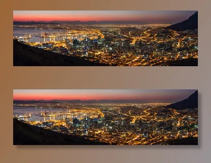 表湾港口、开普敦、黎明、日出、夜晚、城市、建筑、城市景观