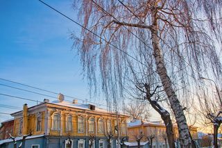 Ufa，老年人，街道，建筑，建筑，城市，城市景观，外观