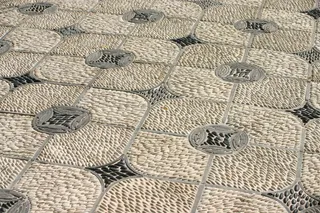 美国，圣马力诺，亨廷顿图书馆，亚洲，东方，重复，石头，图案