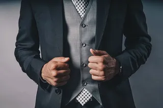 三件套西装照片