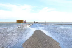 高潮、潮水、道路、路障、跨栏、障碍、错误、迂回