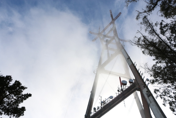 旧金山, 苏特罗塔, 美国, 塔, 雾, 天气, 低角度视图, 天空