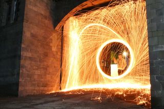 熔岩, 红色, 黄色, 石头, 桥梁, 海边, 黑色, 黑暗