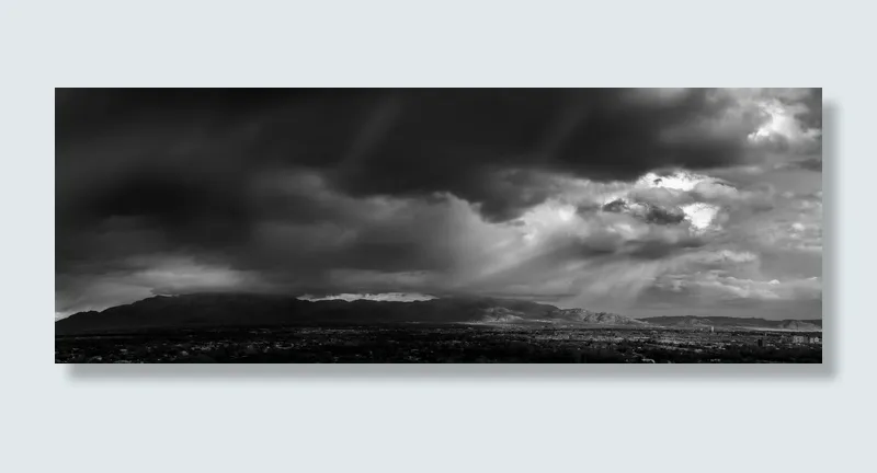 山，风暴，全景，景观，户外，天气，云，云天