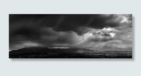 山，风暴，全景，景观，户外，天气，云，云天