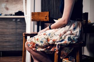 伊朗，tochāl，连衣裙，裙子，女人，花哨，多彩，女孩