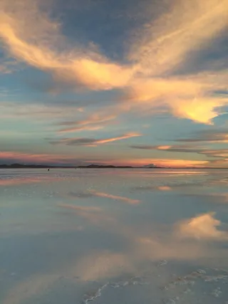 天，湖，日落，黄昏，云天，自然之美，风景自然，宁静