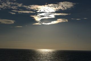 多云，太阳，海滩，大海，天空，夏天，云，户外