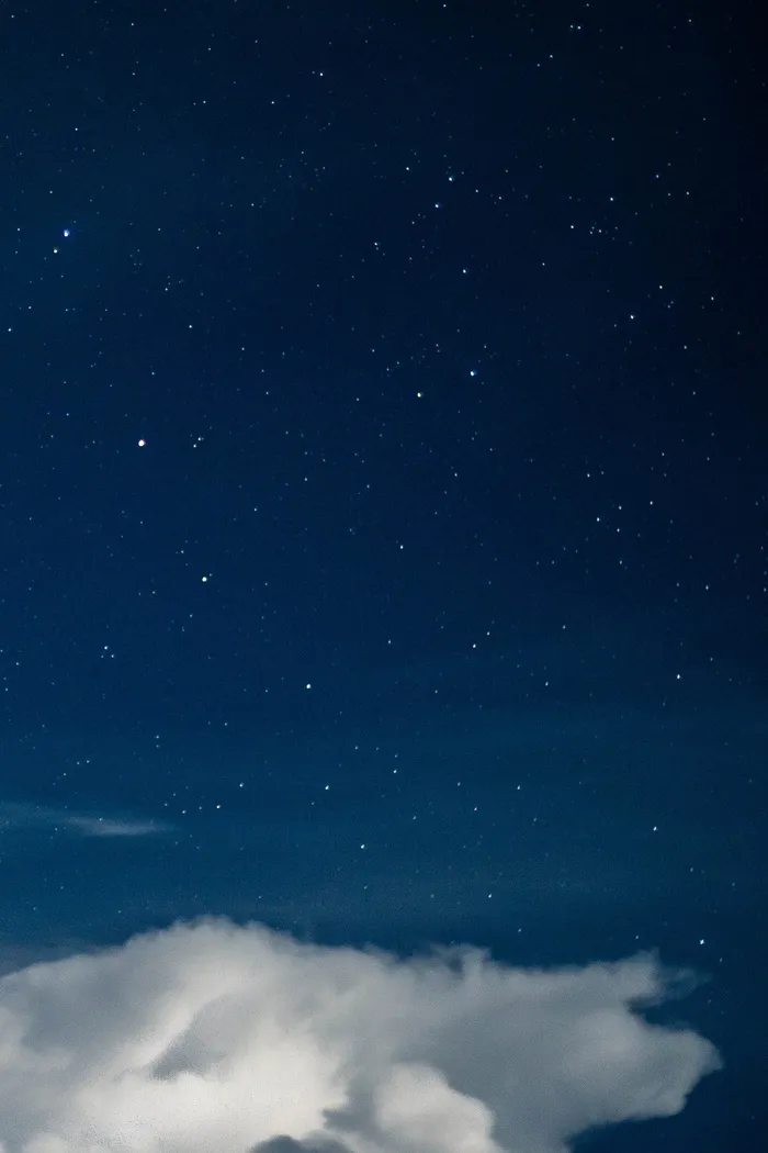 星夜壁纸，照片，白色，云，星星，夜晚，夜空，云