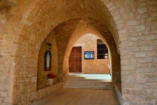 建筑，建筑，拱顶，拱门，输入，砂岩，教堂，小教堂