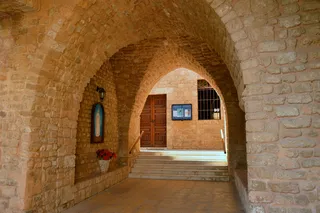 建筑，建筑，拱顶，拱门，输入，砂岩，教堂，小教堂