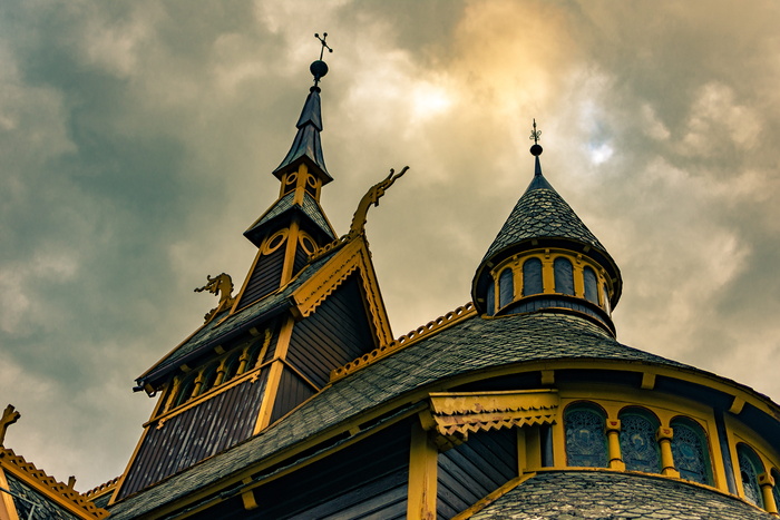 教堂，挪威，建筑，历史，景观，小教堂，建筑结构，天空