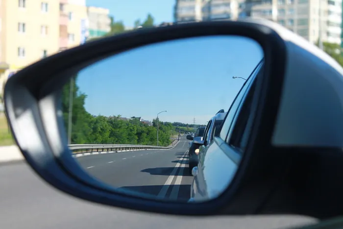 镜子，汽车，道路，软木，侧视镜，运输，车镜，反光