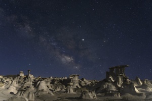 沙山风景，自然，户外，天文学，太空，外太空，宇宙，银河