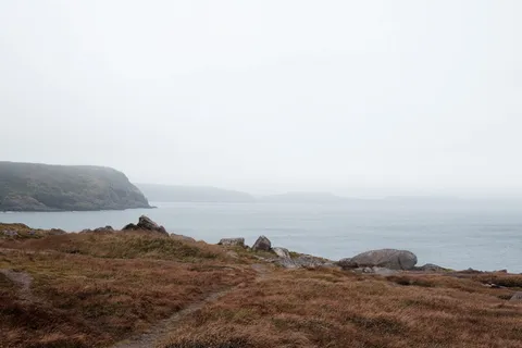 加拿大，斯皮尔角，nf，海角，海洋，雾，最东部，海岸，水