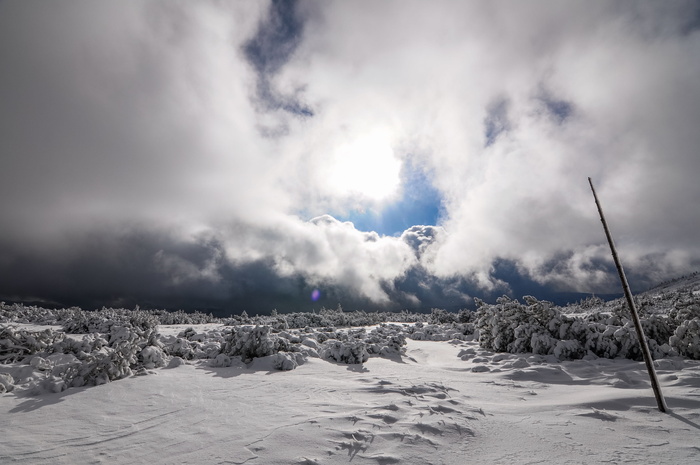 冬天，雪，风景，云天，天空，自然之美，风景，自然，环境