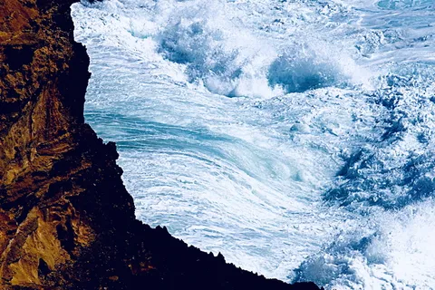 自然，水，户外，海洋，山，冰，海浪