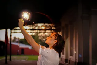 拿着火花的女人，人，人，人，阿根廷，卡塞罗斯山，脸，肖像