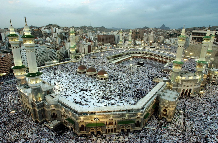 空中, 摄影, 天房, 麦加, mekkah, kabah, 清真寺, 建筑