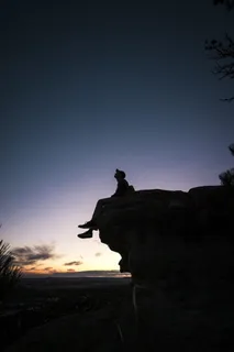 美国，比林斯，向上，天空，夜晚，日落，男人，希洛特