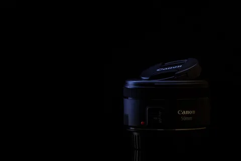 镜头，普通，黑色，照片，技术，复印空间，室内，摄影棚拍摄