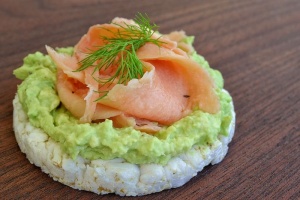 培根、芥末酱、年糕、鳄梨、熏三文鱼、莳萝、食品、健康