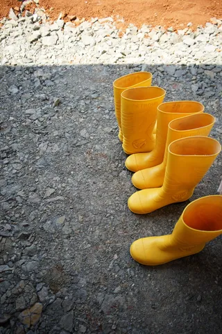 黄色，鞋，时尚，安全，脚，鞋，天，静物