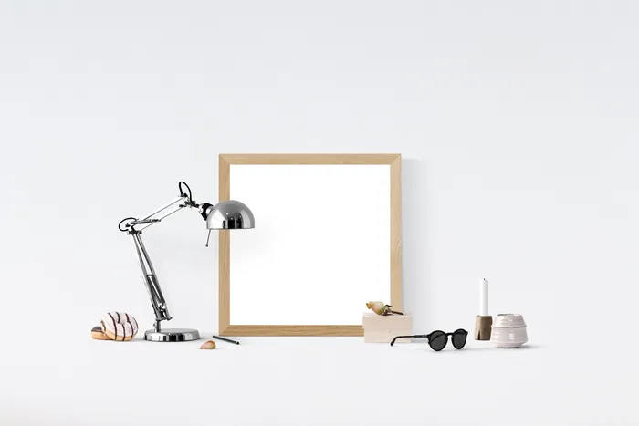 不锈钢台灯，旁边，黑色，太阳镜，海报模型，模型，海报