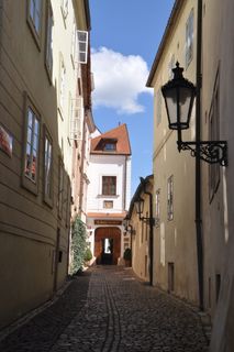 布拉格，小巷，街道，建筑，道路，城市，房子，老房子