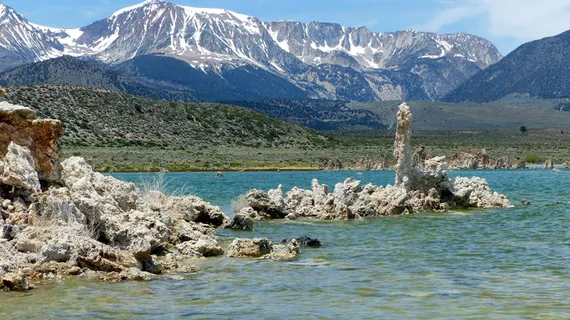 自然、湖泊、岩石、灰泥、景观、天空、山脉、蓝色